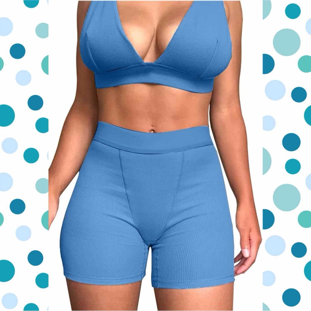 Women’s 2 Piece Workout Set - Blue
